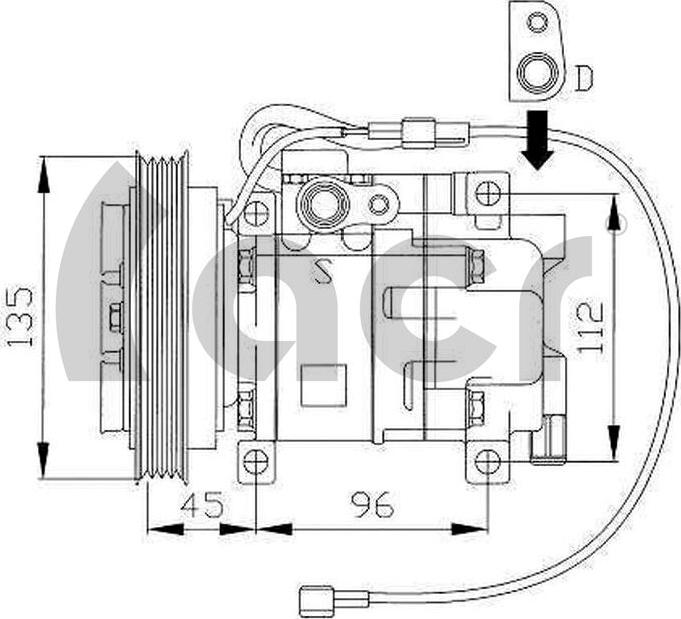 ACR 134615 - Compressore, Climatizzatore autozon.pro