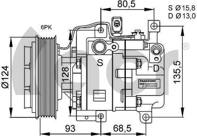 ACR 134612R - Compressore, Climatizzatore autozon.pro