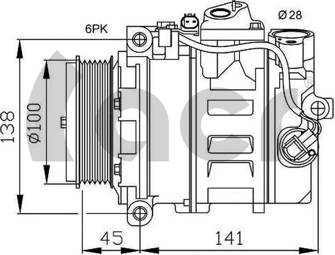 ACR 134369R - Compressore, Climatizzatore autozon.pro