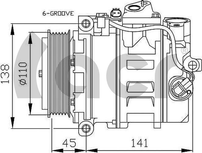 ACR 134368G - Compressore, Climatizzatore autozon.pro