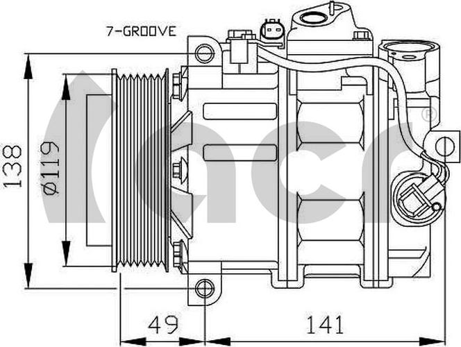 ACR 134263R - Compressore, Climatizzatore autozon.pro