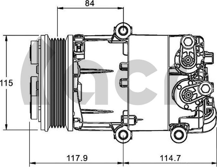 ACR 135144R - Compressore, Climatizzatore autozon.pro