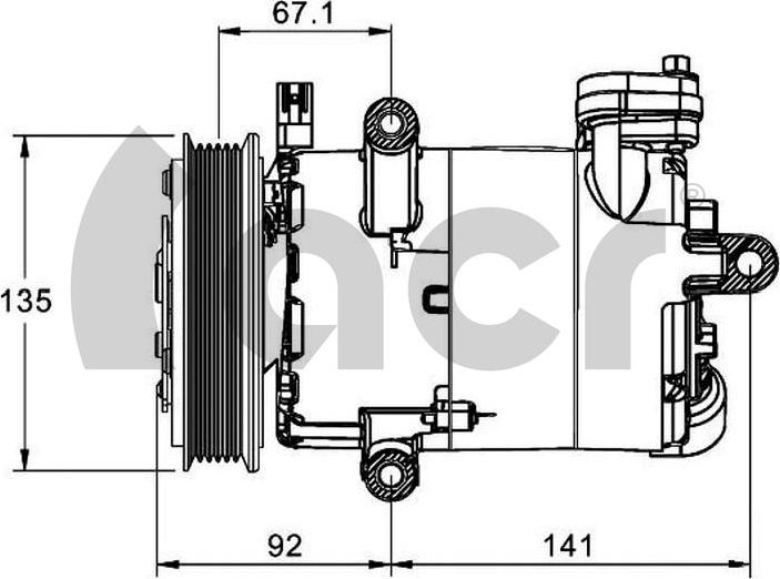 ACR 135148 - Compressore, Climatizzatore autozon.pro