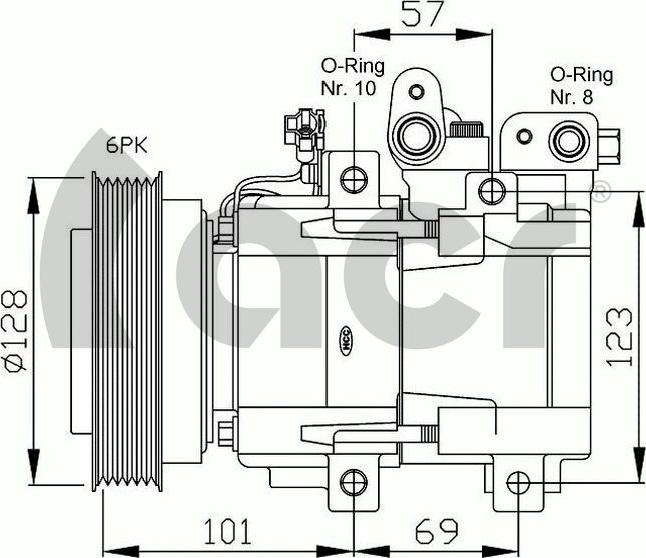 ACR 135207G - Compressore, Climatizzatore autozon.pro