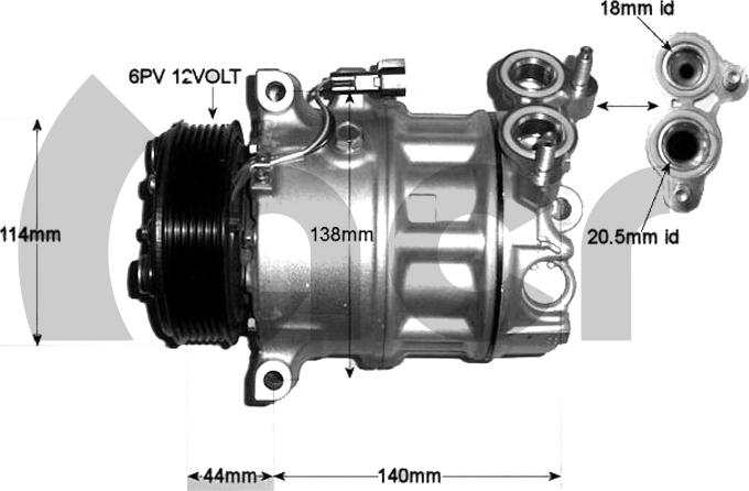 ACR 130524G - Compressore, Climatizzatore autozon.pro