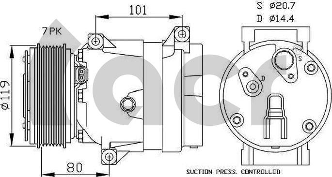 ACR 133151G - Compressore, Climatizzatore autozon.pro