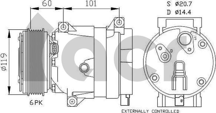 ACR 133102G - Compressore, Climatizzatore autozon.pro