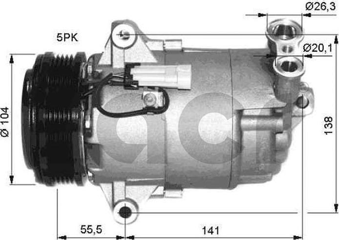 ACR 133119G - Compressore, Climatizzatore autozon.pro