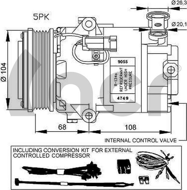 ACR 133186R - Compressore, Climatizzatore autozon.pro