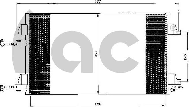 ACR 300494 - Condensatore, Climatizzatore autozon.pro