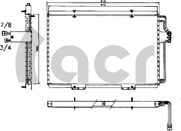 ACR 300448 - Condensatore, Climatizzatore autozon.pro