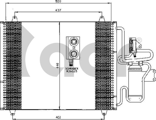 ACR 300460 - Condensatore, Climatizzatore autozon.pro