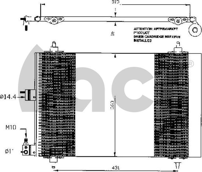 ACR 300461 - Condensatore, Climatizzatore autozon.pro