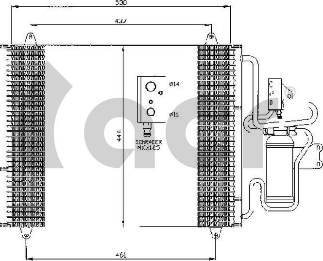 ACR 300467 - Condensatore, Climatizzatore autozon.pro