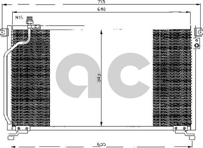 ACR 300402 - Condensatore, Climatizzatore autozon.pro