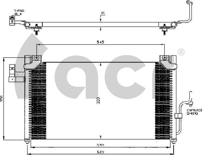 ACR 300414 - Condensatore, Climatizzatore autozon.pro