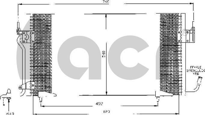 ACR 300487 - Condensatore, Climatizzatore autozon.pro