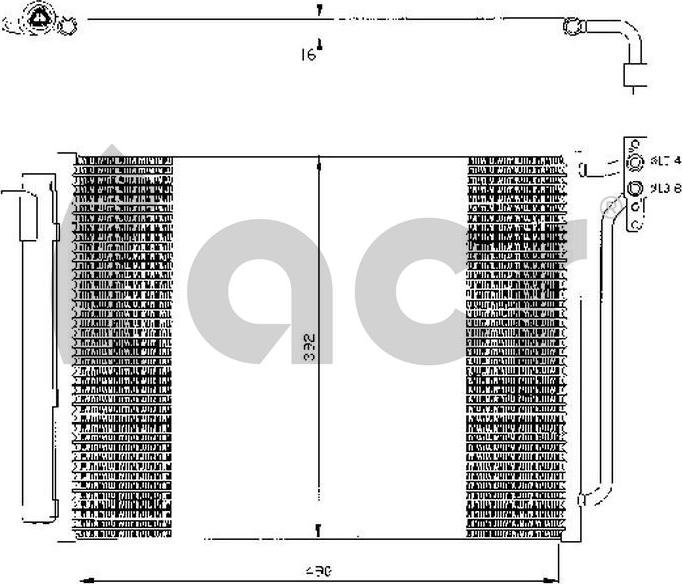 ACR 300434 - Condensatore, Climatizzatore autozon.pro