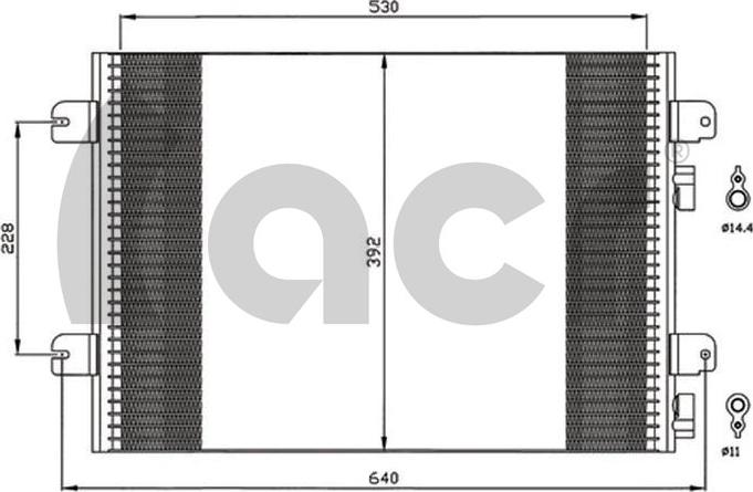 ACR 300595 - Condensatore, Climatizzatore autozon.pro