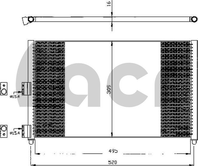 ACR 300544 - Condensatore, Climatizzatore autozon.pro