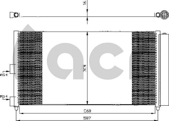 ACR 300542 - Condensatore, Climatizzatore autozon.pro