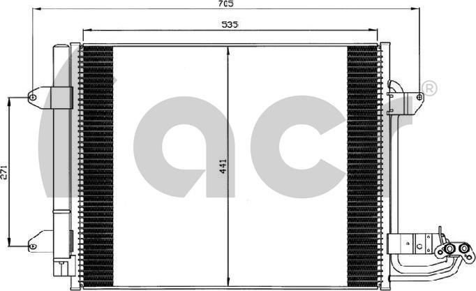 ACR 300562 - Condensatore, Climatizzatore autozon.pro