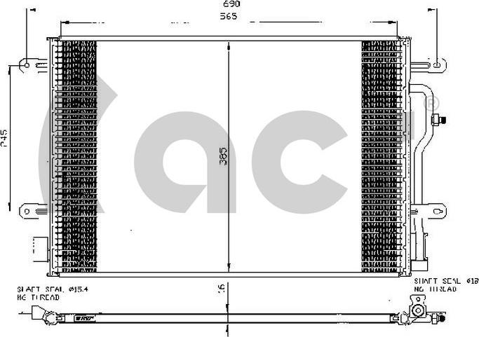 ACR 300511 - Condensatore, Climatizzatore autozon.pro