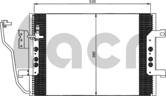 ACR 300584 - Condensatore, Climatizzatore autozon.pro