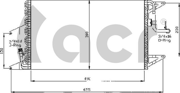 ACR 300531 - Condensatore, Climatizzatore autozon.pro