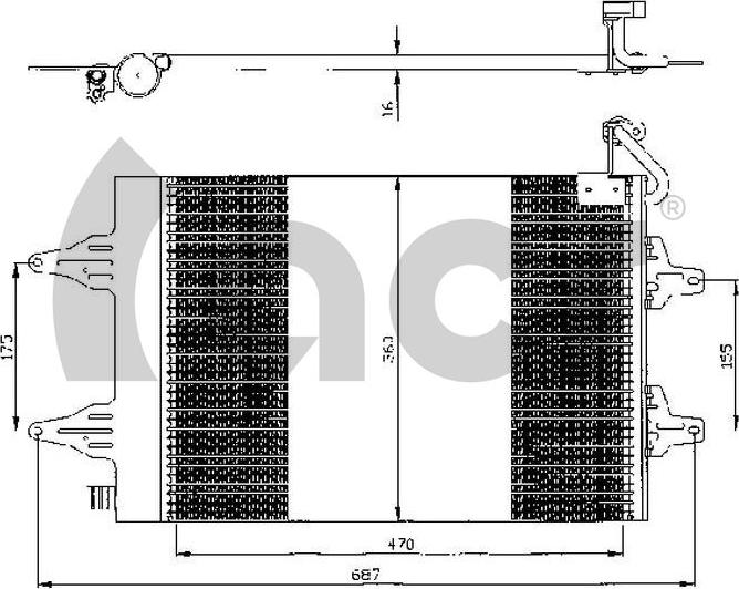 ACR 300525 - Condensatore, Climatizzatore autozon.pro