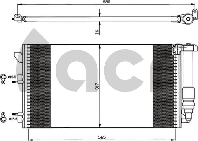 ACR 300578 - Condensatore, Climatizzatore autozon.pro