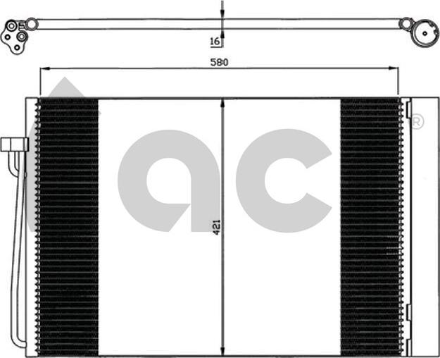 ACR 300572 - Condensatore, Climatizzatore autozon.pro