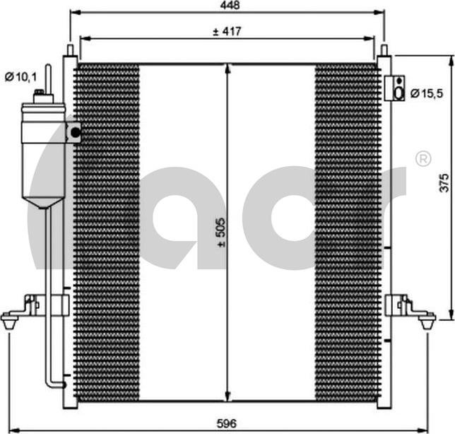 ACR 300696 - Condensatore, Climatizzatore autozon.pro