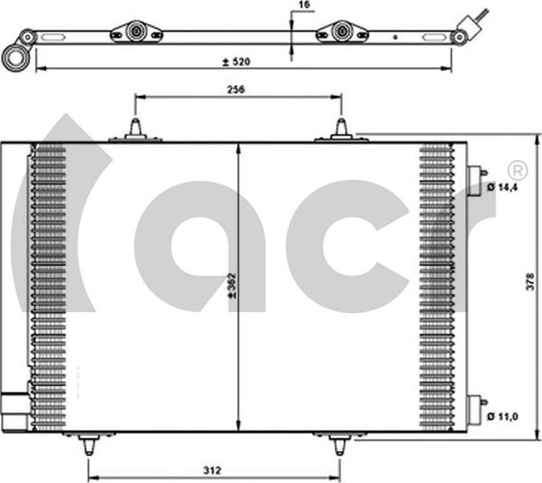 ACR 300690 - Condensatore, Climatizzatore autozon.pro