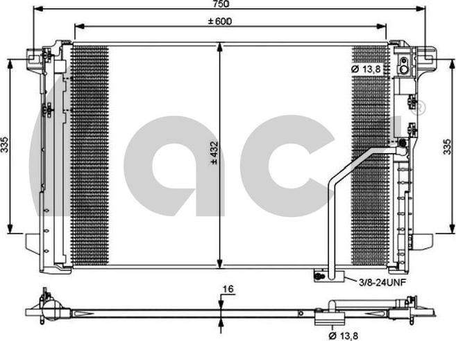 ACR 300697 - Condensatore, Climatizzatore autozon.pro