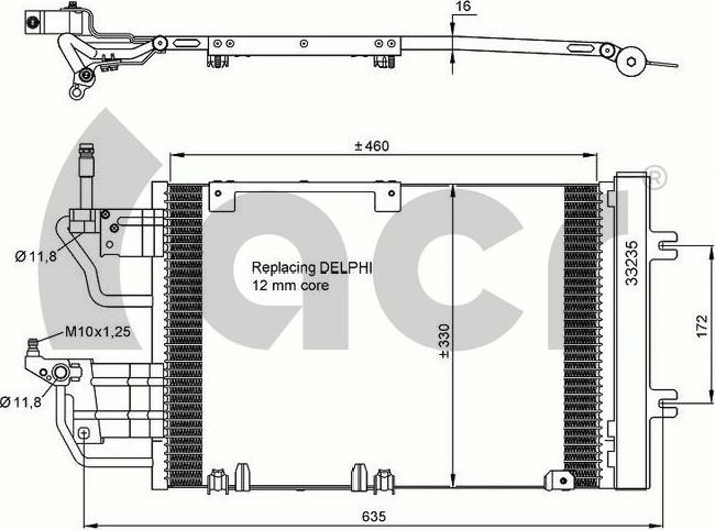 ACR 300644 - Condensatore, Climatizzatore autozon.pro