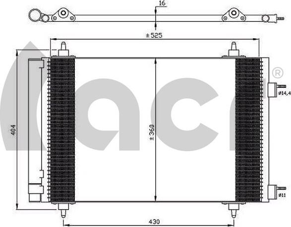 ACR 300640 - Condensatore, Climatizzatore autozon.pro