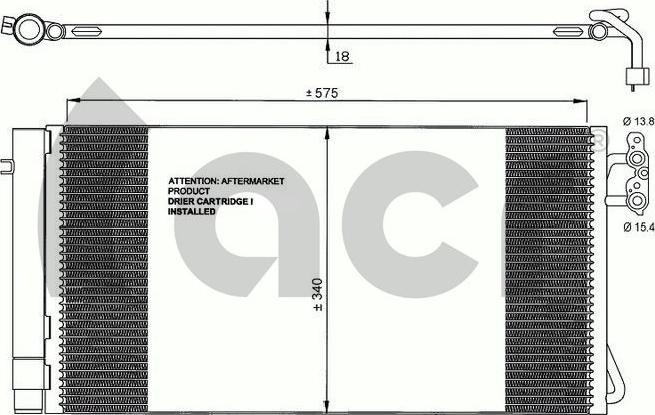 ACR 300658 - Condensatore, Climatizzatore autozon.pro