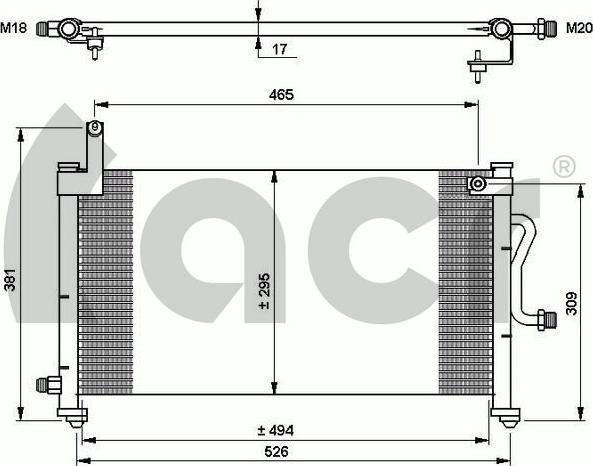 ACR 300653 - Condensatore, Climatizzatore autozon.pro