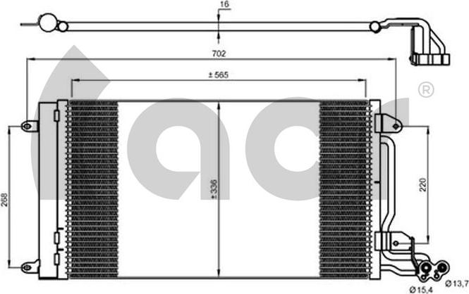 ACR 300669 - Condensatore, Climatizzatore autozon.pro