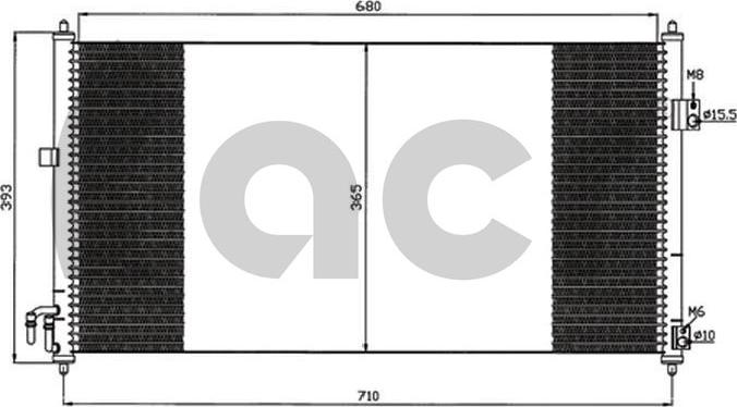 ACR 300601 - Condensatore, Climatizzatore autozon.pro