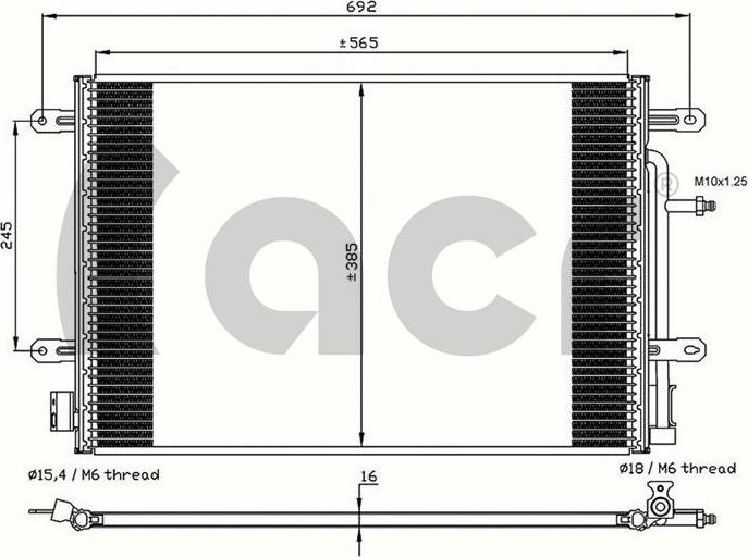 ACR 300603 - Condensatore, Climatizzatore autozon.pro