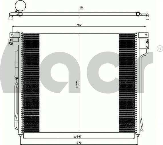 ACR 300616 - Condensatore, Climatizzatore autozon.pro