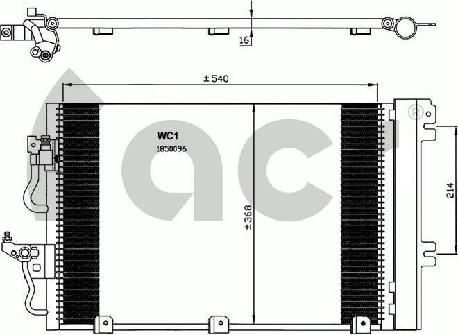 ACR 300618 - Condensatore, Climatizzatore autozon.pro