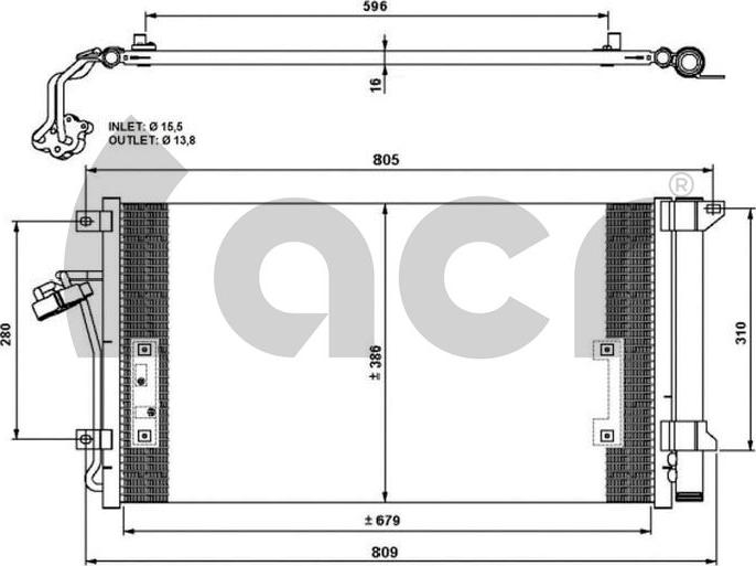 ACR 300686 - Condensatore, Climatizzatore autozon.pro