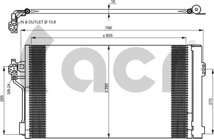 ACR 300681 - Condensatore, Climatizzatore autozon.pro