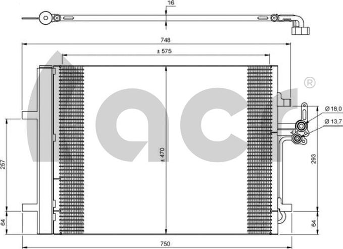 ACR 300687 - Condensatore, Climatizzatore autozon.pro