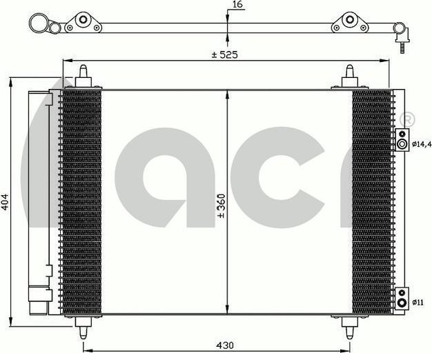 ACR 300635 - Condensatore, Climatizzatore autozon.pro