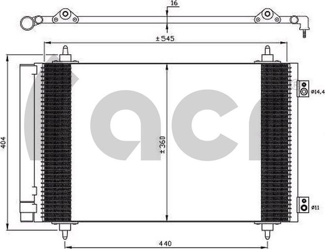 ACR 300636 - Condensatore, Climatizzatore autozon.pro