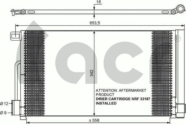 ACR 300631 - Condensatore, Climatizzatore autozon.pro